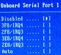 Onboard serial Port